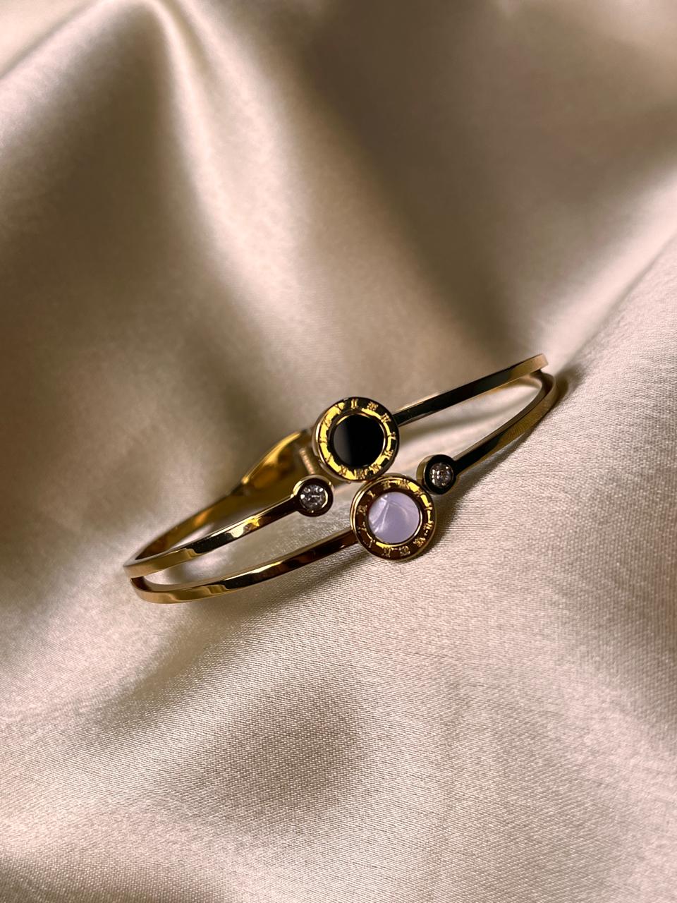 Elegant Dual Stone Anti-Tarnish Bracelet