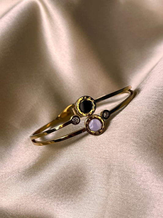 Elegant Dual Stone Anti-Tarnish Bracelet