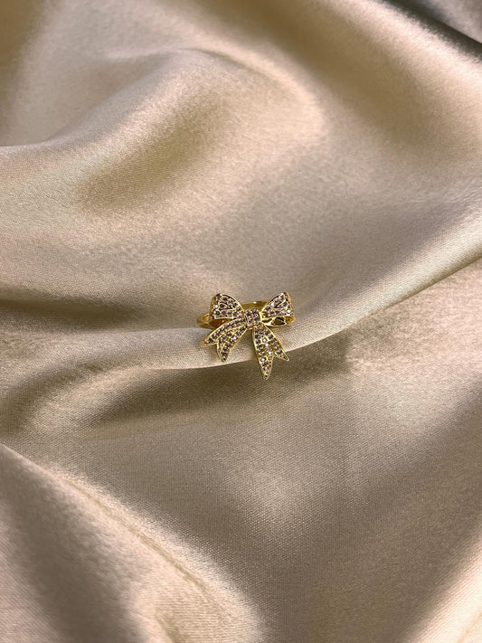Diamond Bow Ring