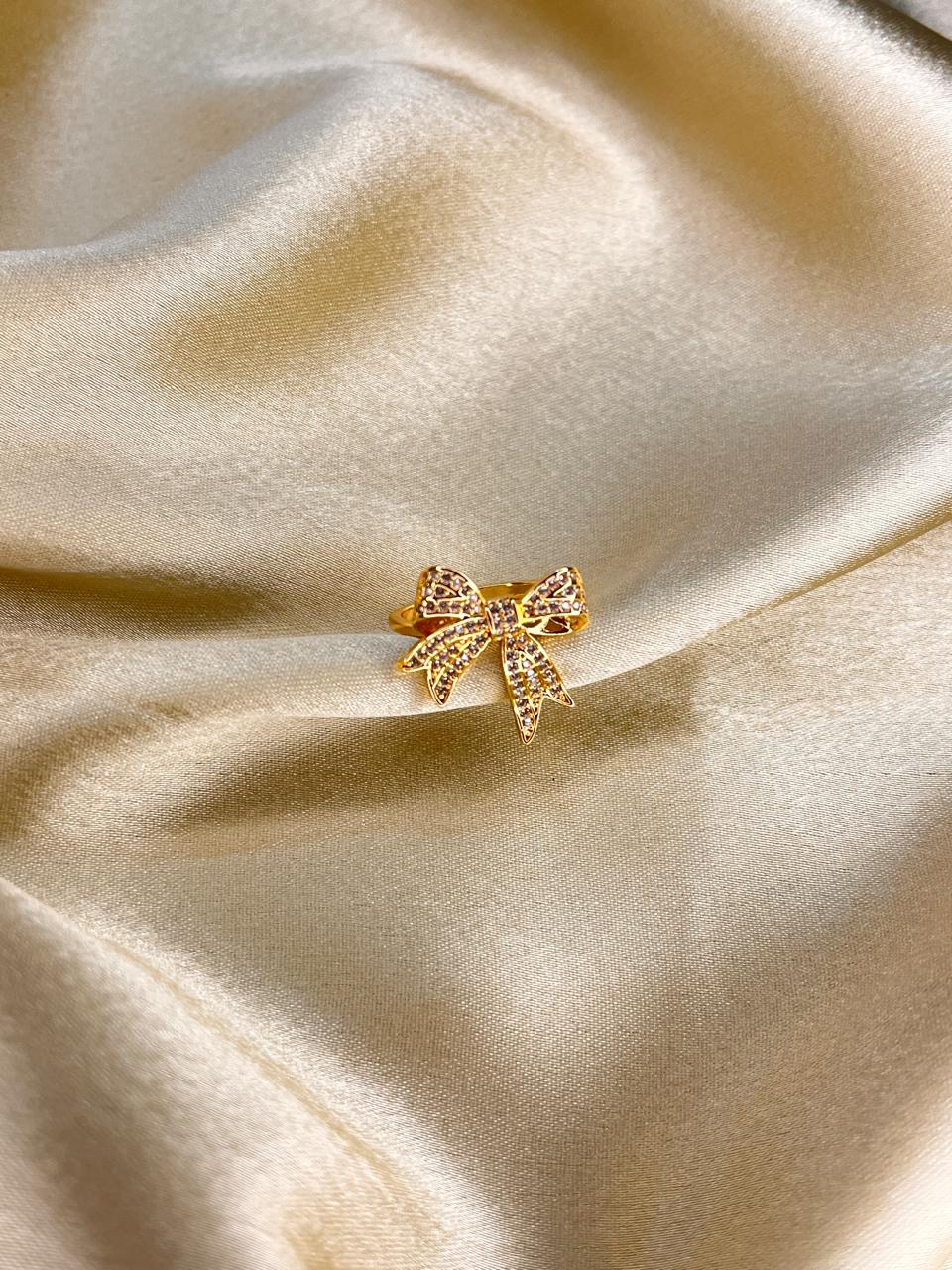 Diamond Bow Ring