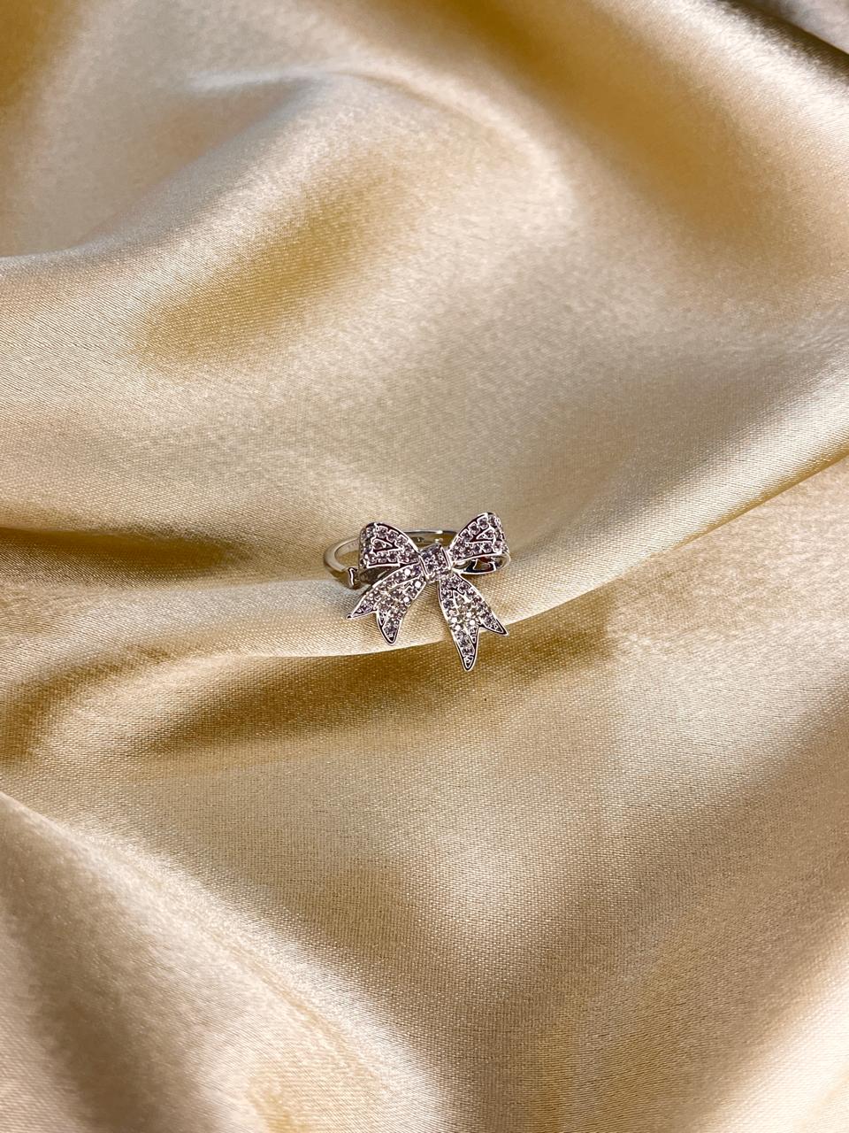 Diamond Bow Ring